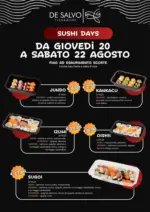 Pescheria De Salvo Sushi days - al 22.08.2026