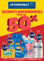 Determarket SCONTI IMPERDIBILI fino al 50% - al 06.09.2026