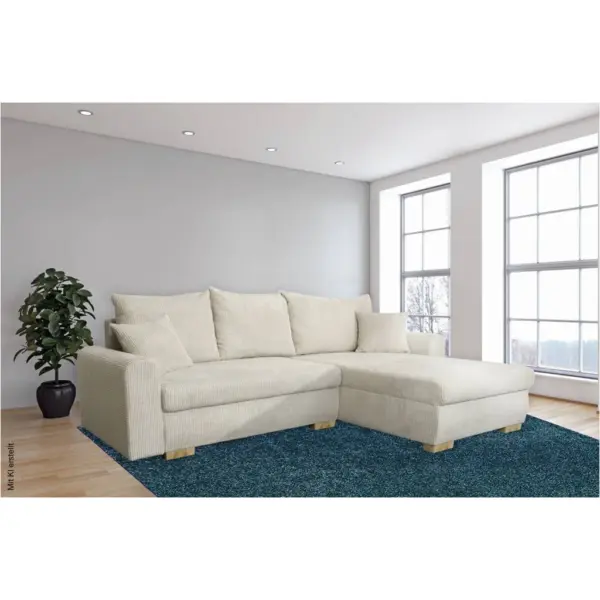 Ecksofa mit Bettfunktion und Bettkasten