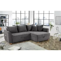 Ecksofa mit Bettfunktion und Bettkasten