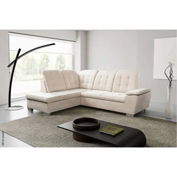 Ecksofa mit Bettfunktion und Bettkasten