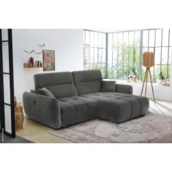 Ecksofa mit elektrischer XXL Sitztiefenverstellung