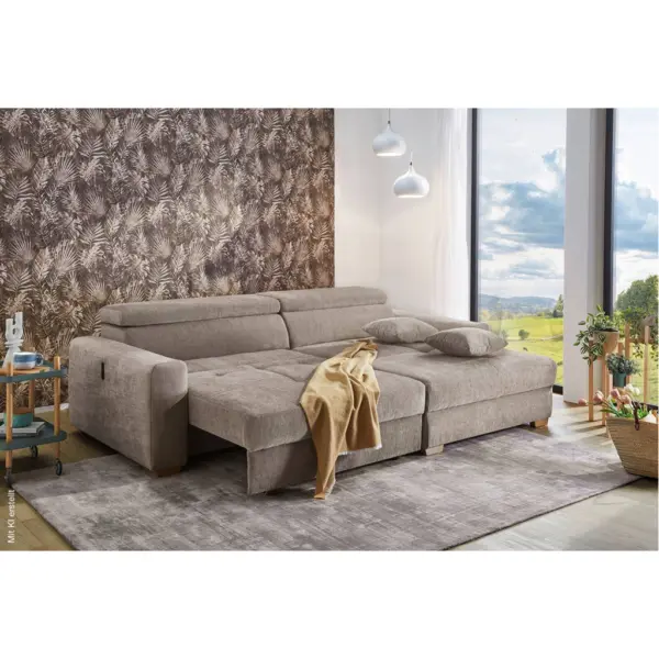 Ecksofa mit elektrischer XXL Sitztiefenverstellung