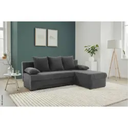 Ecksofa mit Bettfunktion und Bettkasten