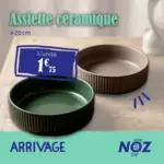 Noz ARRIV&Eacute;E Assiette c&eacute;ramique - au 24.08.2026