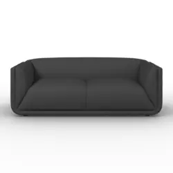 Sofa Hevi Samt Dunkelgrau