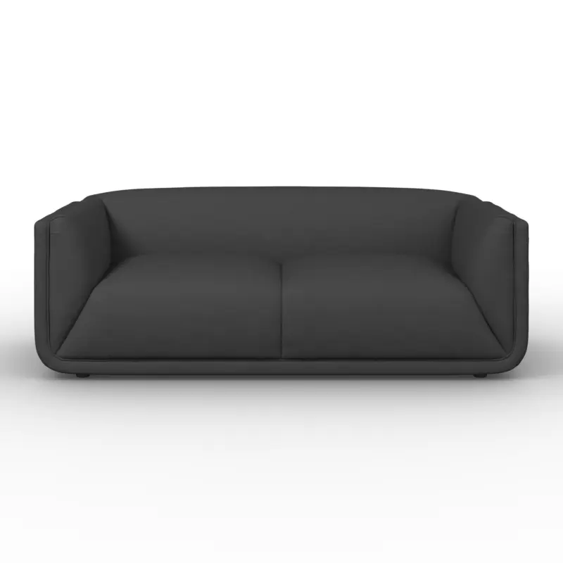 Sofa Hevi Samt Dunkelgrau