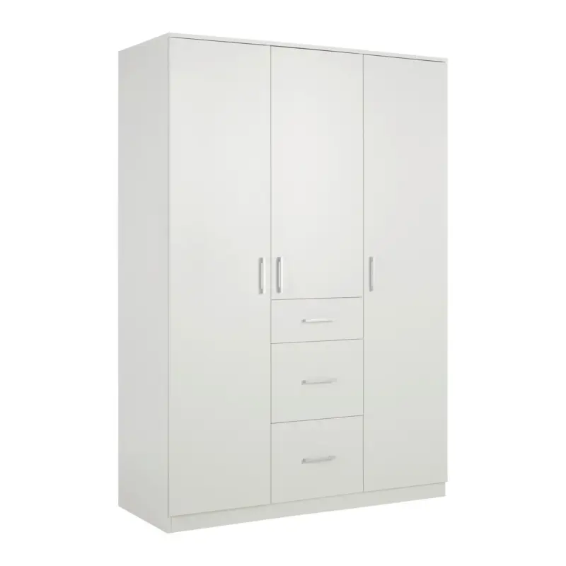 Dreht&uuml;renschrank Lasse 3T Wei&szlig;