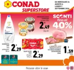 Conad Adriatico Soc.Coop. SCONTI FINO AL 40% - al 07.09.2026