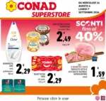 Conad Adriatico Soc.Coop. SCONTI FINO AL 40% - al 07.09.2026