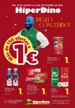 HiperDino Ofertas especial todo 1&euro; desde el 25 de agosto - hasta el 08.09.2026