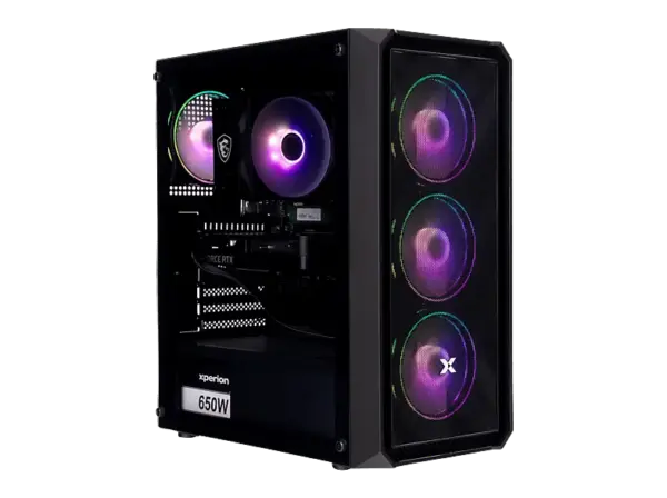 XPERION Styx XGD-C24 R5-GF5060-321 Gaming-Desktop-PC, Ryzen&trade; 5 8400F Prozessor, 32 GB RAM, 1 TB SSD, GeForce RTX&trade; 5060, Windows 11 Home, Schwarz
