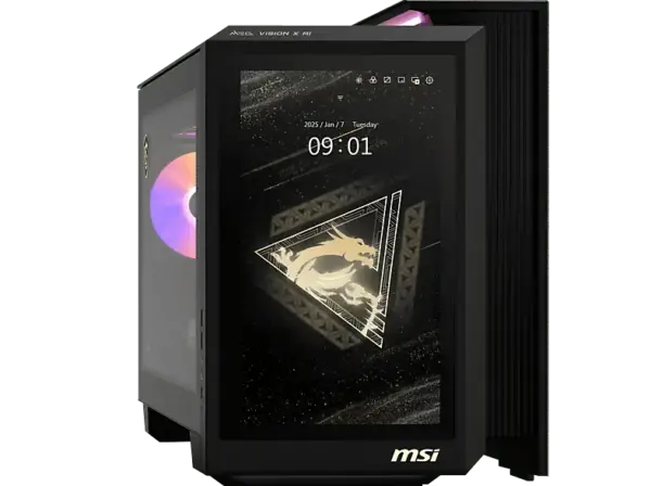 MSI MEG Vision X AI 2NVR7-235DE, Gaming PC, Intel&reg; Core&trade; Ultra 7 Prozessor 265K, 64 GB RAM, 2 TB SSD, GeForce RTX&trade; 5070 Ti, Windows 11 Home, Schwarz