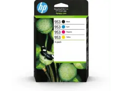 HP 953, schwarz/farbig; Tinte auf Pigmentbasis