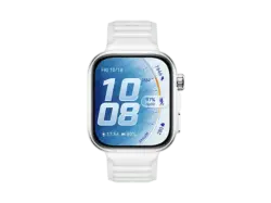 Huawei Watch Fit 5 Pro mit Fluorelastomer-Armband, Wei&szlig;; Smartwatch