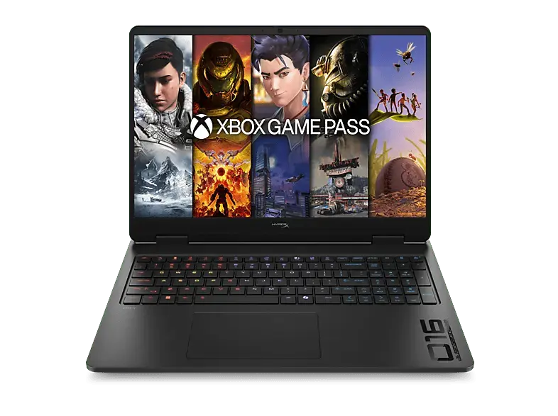 HP HyperX Omen 16 inch Gaming Laptop PC 16-ap1903ng Notebook, 16 Zoll, Full-HD, AMD Ryzen&trade; 7 8745HX Prozessor, 16 GB, 1 x 16 GB, Windows 11 Home, GeForce RTX&trade; 5060