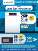 E.Leclerc S&Eacute;LECTION GROS ELECTROM&Eacute;NAGERS - du 25.08.2026