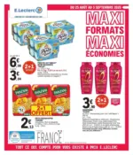 E.Leclerc DEPENSER MOINS 20 GV - MIXTE - au 05.09.2026