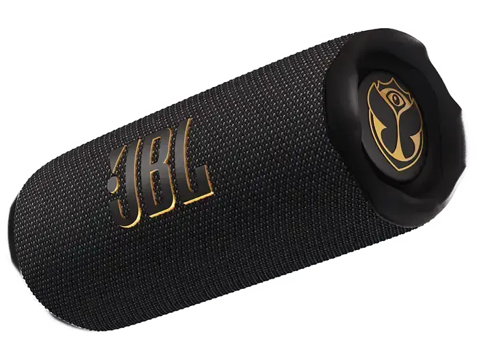 JBL FLIP 7 TOMORROWLAND, Bluetooth-hangsz&oacute;r&oacute;, fekete