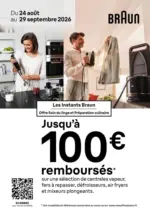 Electro D&eacute;p&ocirc;t Braun Jusqu'&agrave; 100&euro; rembours&eacute;s - au 29.09.2026