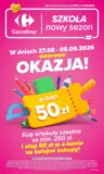Gazetka Carrefour Szkolna oferta na plecaki piórniki i worki