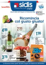 Sidis Ricomincia col gusto giusto! - al 05.09.2026