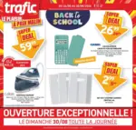 Trafic Back to school - au 30.08.2026