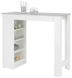 Bar in Grau/Wei&szlig;