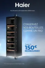 MDA 4985 ODR HAIER COOLING Wine cooler Q3 - au 30.09.2026