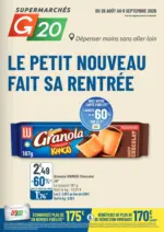 G20 Nouvelles offres &agrave; d&eacute;couvrir - au 06.09.2026
