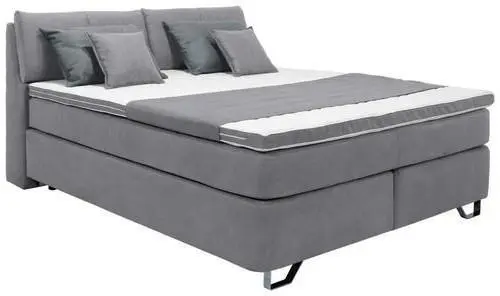 Boxspringbett Tabea Grau ca. 180x200cm