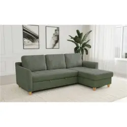 Ecksofa mit Bettfunktion und Bettkasten
