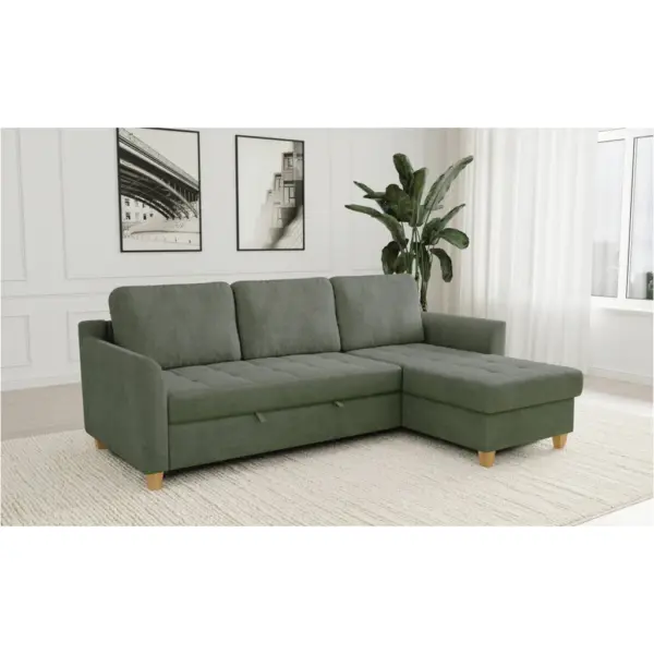 Ecksofa mit Bettfunktion und Bettkasten