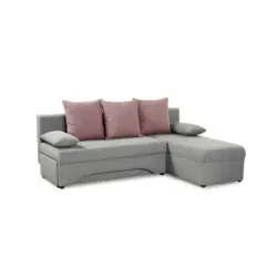 Ecksofa mit Bettfunktion und Bettkasten