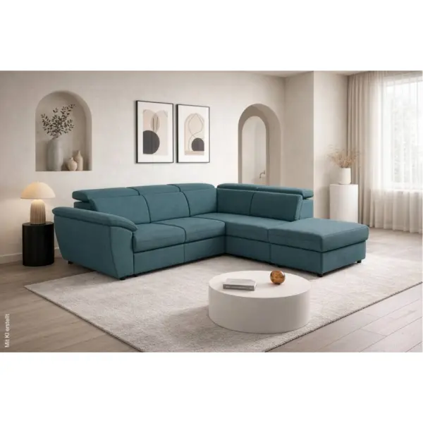 Ecksofa mit Bettfunktion und Bettkasten