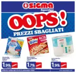 Sigma OOPS! Prezzi sbagliati - al 23.09.2026