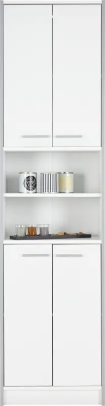 Hochschrank in Perlwei&szlig;