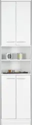 Hochschrank in Perlwei&szlig;