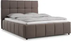 JYSK Рамка за легло VEMMELEV с повд.мех. 120x200 тъмен пясък плат