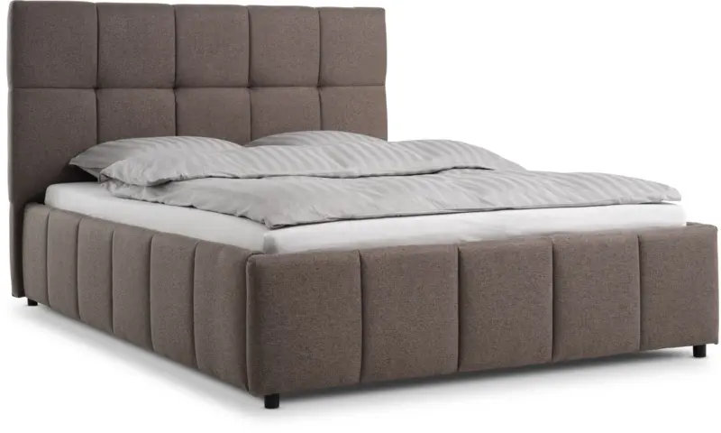 JYSK Рамка за легло VEMMELEV с повд.мех. 120x200 тъмен пясък плат