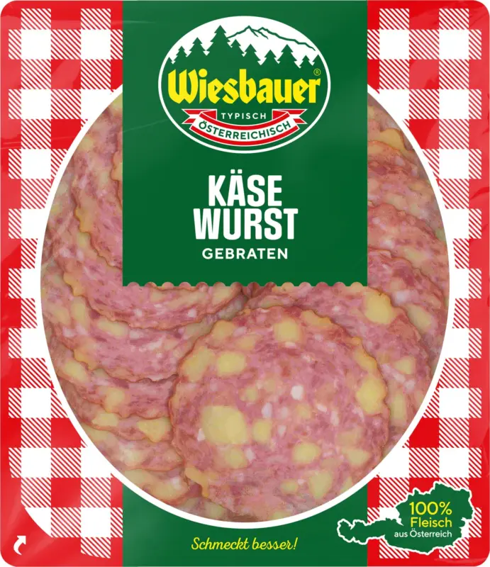 Wiesbauer Gebratene K&auml;sewurst Geschnitten