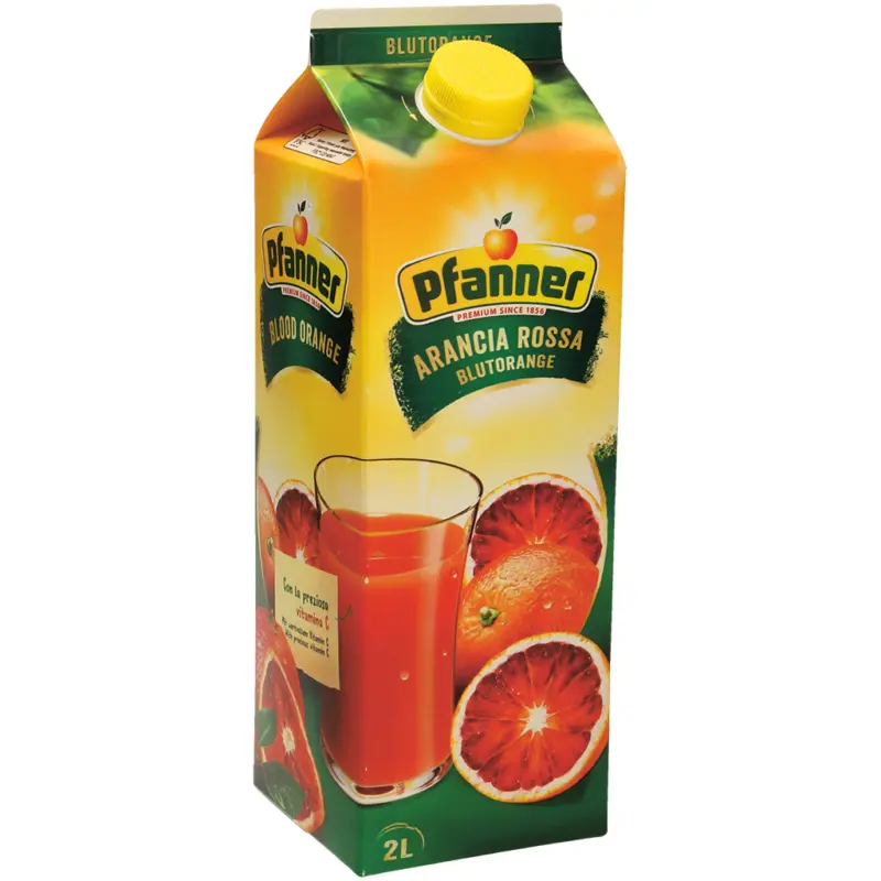 Blutorangengetr&auml;nk aus Blutorangensaftkonzentrat. Fruchtgehalt: 20%.