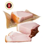 Mix Markt Schweinefleisch mit Knoblauch gep&ouml;kelt, gegart und ger&auml;uchert, enth&auml;lt zugesetztes Wasser - bis 05.09.2026