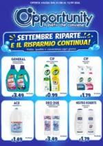 Opportunity Shop SETTEMBRE RIPARTE... E IL RISPARMIO CONTINUA! - al 12.09.2026