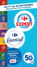 Carrefour Market D&Eacute;COUVREZ LES MARQUES CARREFOUR EXPERT ESSENTIAL - au 28.09.2026