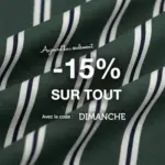 Mondial Tissus Profitez de -15% sur vos commandes aujourd&rsquo;hui avec le code DIMANCHE - au 06.09.2026