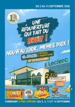 E.Leclerc Une r&eacute;ouverture qui fait du bruit - au 13.09.2026