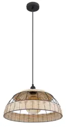 H&auml;ngeleuchte Strahler in Natur/Schwarz max. 60 Watt