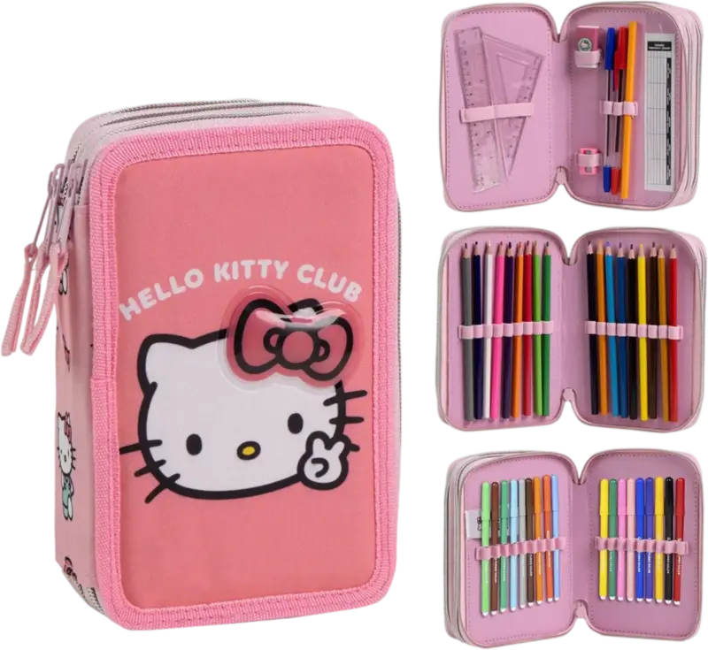 Penar triplu echipat Hello Kitty
