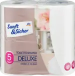 dm Set de 4 role de h&acirc;rtie igienică Deluxe5 straturi (4x130 foi)